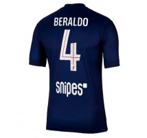 Paris Saint-Germain Lucas Beraldo #4 Koszulka Podstawowa 2025-26 Krótki Rękaw